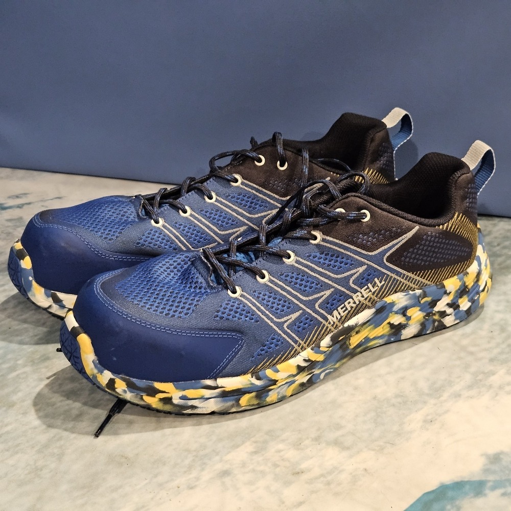 Merrell Work Safety Toe Shoes Men's Size 13 Blue ASTM F2413